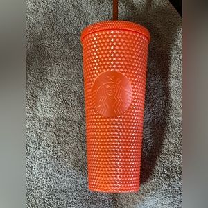 Orange Studded Venti Starbucks Tumbler